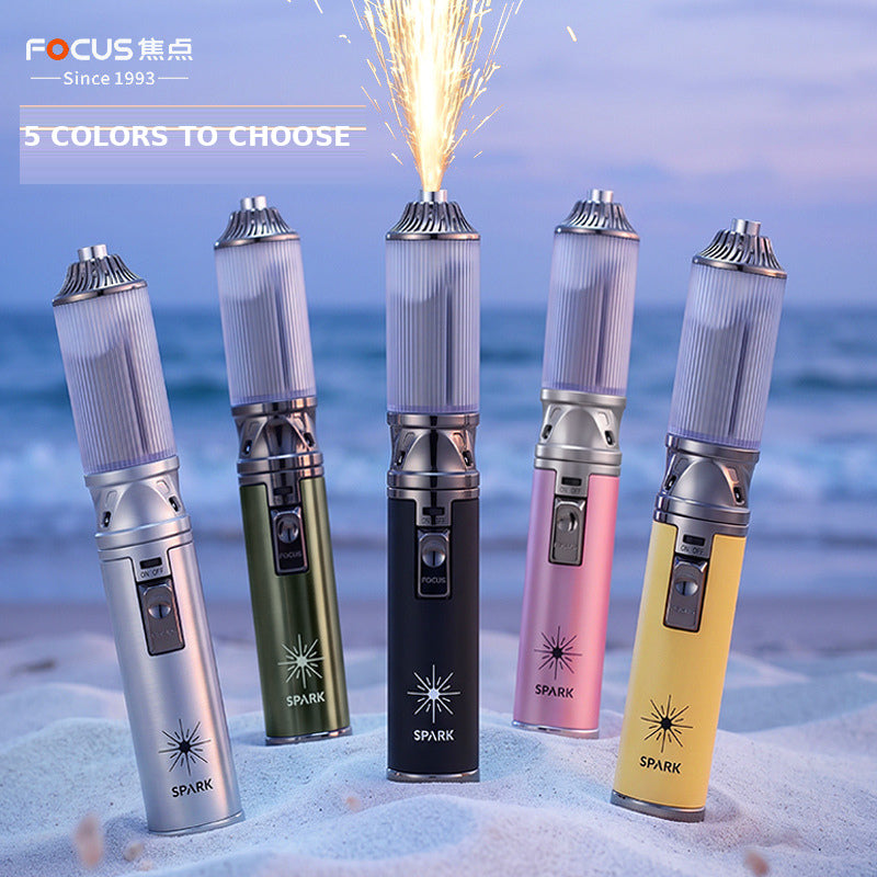 Handheld Spark Effect Wand – Portable Fire Sparkler Torch for Weddings, Parties, Festivals & Photography