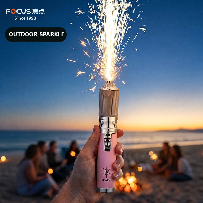 Handheld Spark Effect Wand – Portable Fire Sparkler Torch for Weddings, Parties, Festivals & Photography