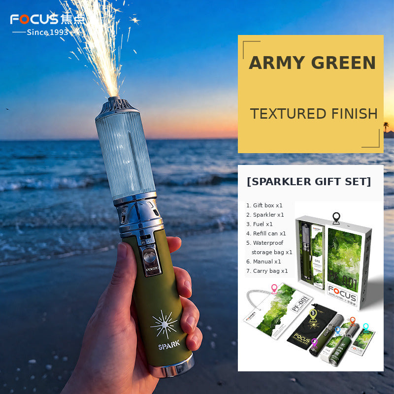Handheld Spark Effect Wand – Portable Fire Sparkler Torch for Weddings, Parties, Festivals & Photography