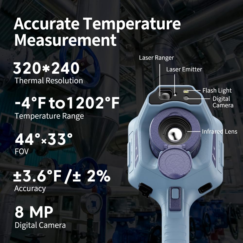 Ti4 Thermal Imaging Camera, 320x240 IR Resolution, 5" Touchscreen